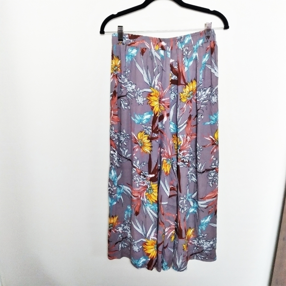 Kori America Floral Print Palazzo Pants Size Medium - Picture 3 of 4